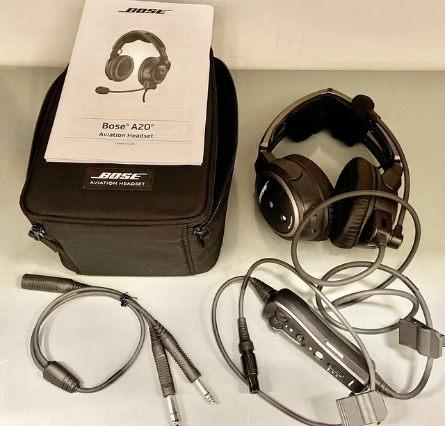 BOSE A20 AVIATION Headset with Bluetooth 6 Pin Cable (Included G/A