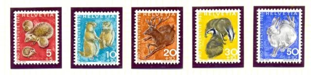 Schweiz 1965 Satz Pro Juventute Wildtiere postfrisch