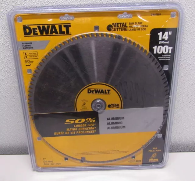 Dewalt DWA7889 100 Teeth Aluminum Cutting 1 in. Arbor 14 in. Saw