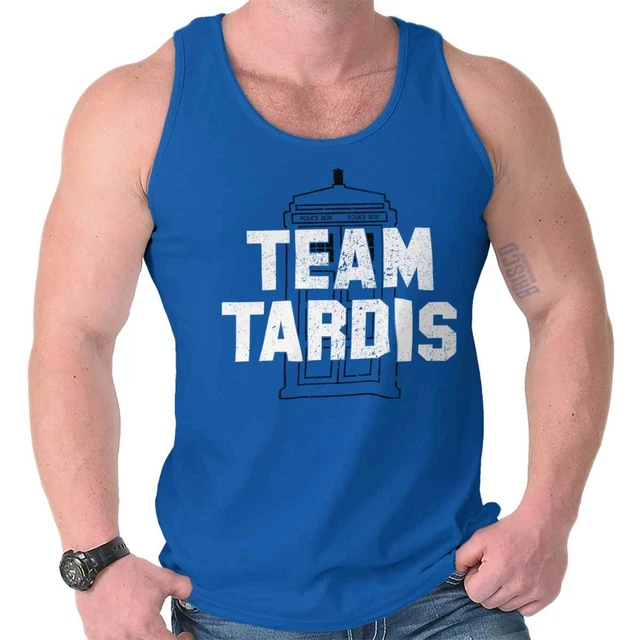 Team Tardis TEAM TARDIS BRITISH TV Show Time Travel Nerd Adult Tank Top Sleeveless ...