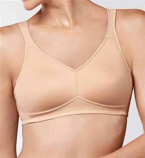 NWOT Amoena 32DD Marlena Seamless Soft Cup Bra 2167 Beige #91884