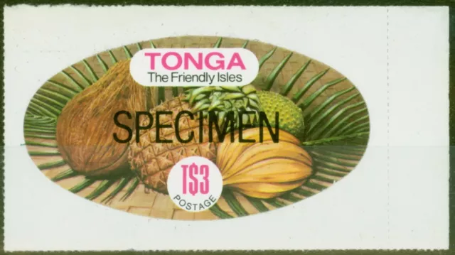 Tonga 1978 3p Specimen SG689bs Sottile Nuovo senza Linguella