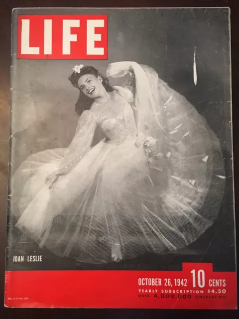 Vintage Life Magazine JOAN LESLIE October 26, 1942
