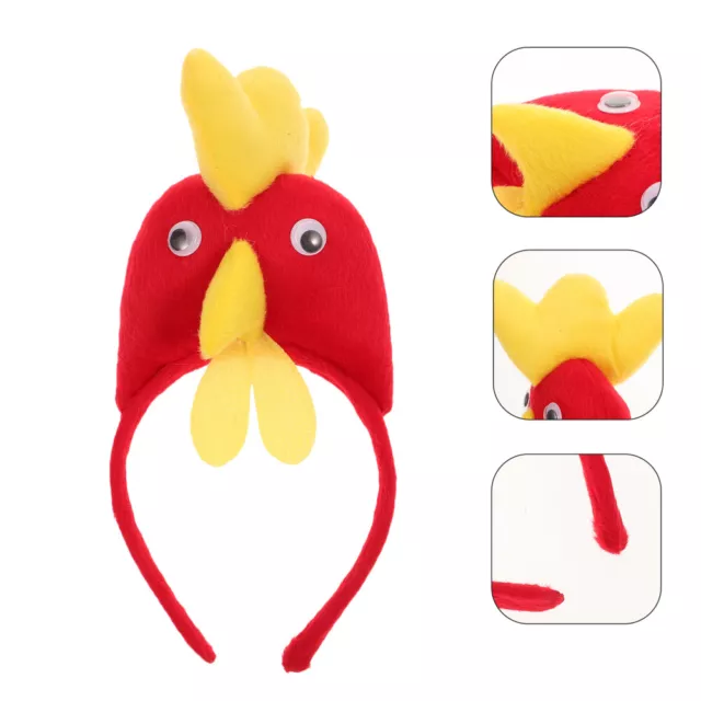 Rooster Headband  Chicken Headband Chicken Costume Plush Headband