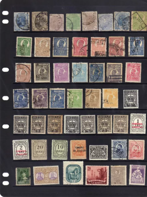 100 old Stamps from Romania collection see scans FREEPOST