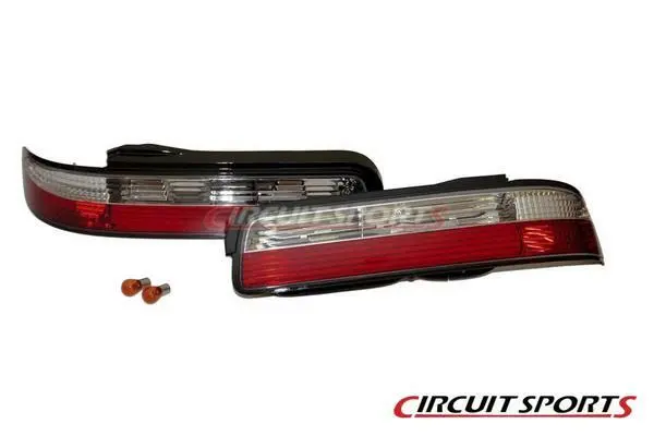 Circuit Sports 2pcs Rear Tail Light Kit Clear for 89-94 Nissan 240SX S13 Silvia