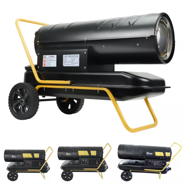 Oypla 20kW / 70000BTU Industrial Portable Diesel Kerosene Workshop Garage  Space Fan Heater