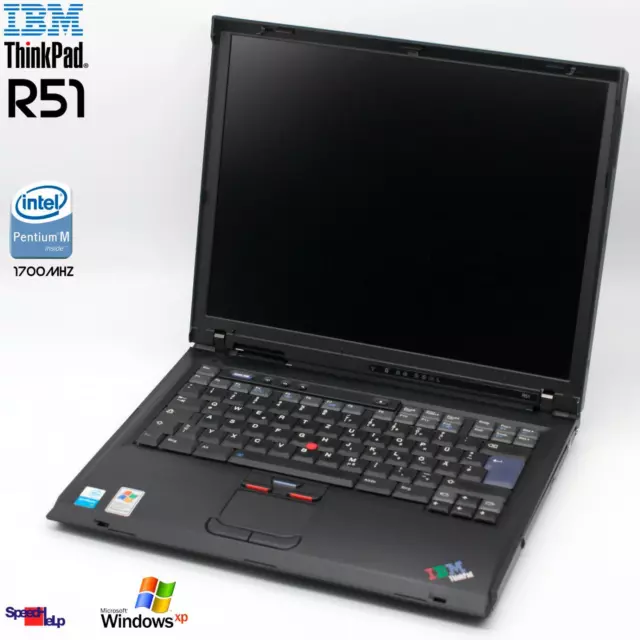 Notebook IBM THINKPAD R51 Intel Pentium M Portátil Windows XP Ati Radeon 9000