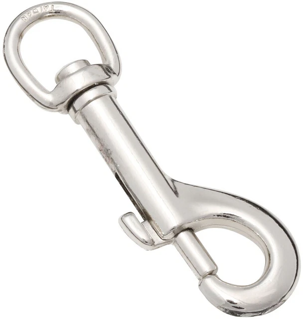 National Hardware N222-588 Nickel Zinc Die-Cast Swivel Eye Bolt Snap 1/2 x 3 in.