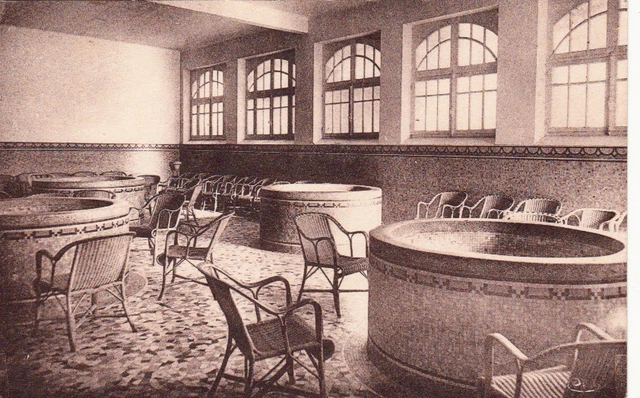 SAINT-HONORE-LE-BAINS établissement thermal salle d'inhalation timbrée