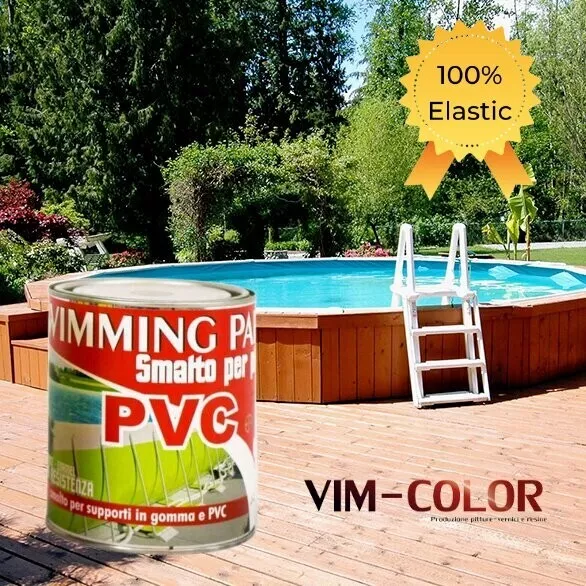 Émail pour Piscine en Toiles PVC Hors Sol Vernis Creusée Peinture Liner Kg 4