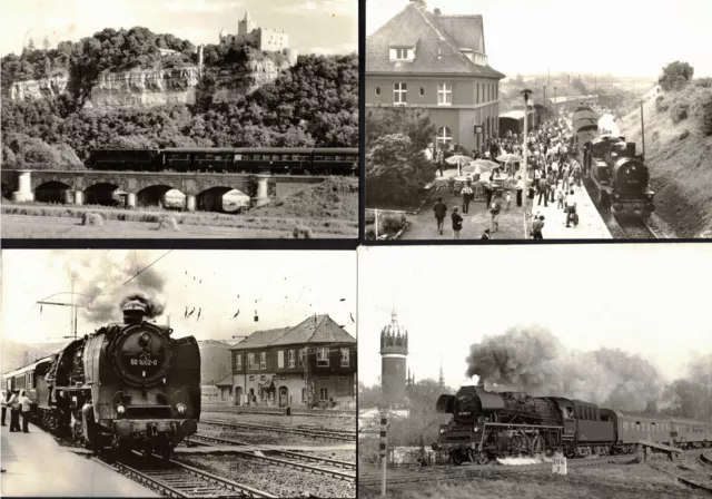 Eisenbahn Motive - Ansichtskarten 1984-1985 - DDR Frankaturen - ZD - EF - MiF