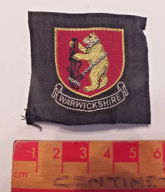 Vintage Boy Scouts Warwickshire District County Area Badge (W)