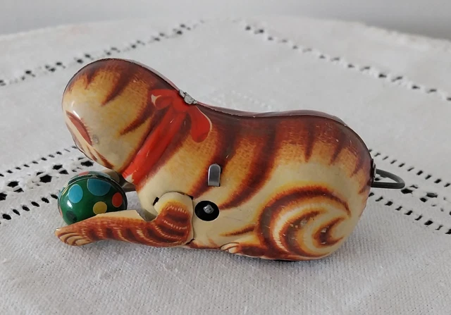 Jouet Chat Mécanique Ancien Max Carl Original  Allemagne N