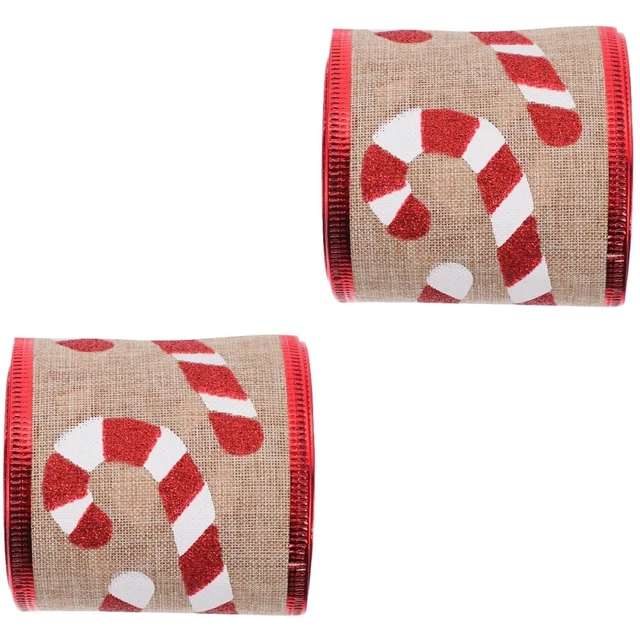 2 rollen von Weihnachten Verpackung Band Weihnachten Kranz Band