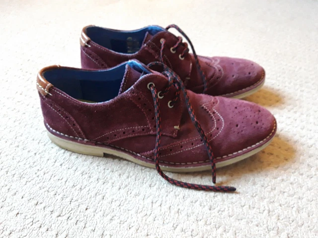 Burgundy ted baker shoes clearance