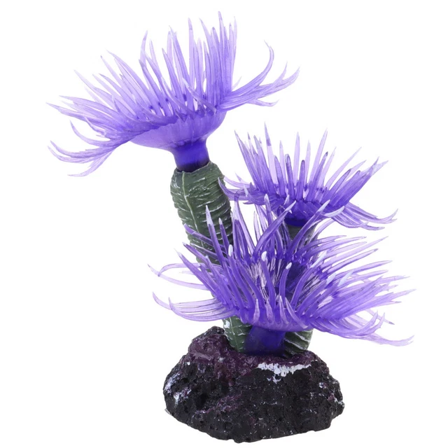 Decorazione Acquario Corallo Finto In Resina - 12x15 Cm Rosa Per Acquari Piccoli E Medi - Foto 9