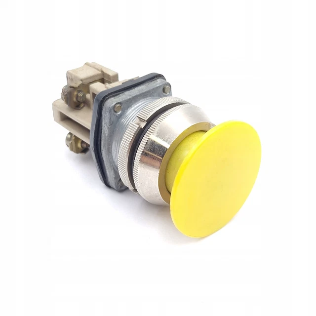Mushroom control button Promet 220V yellow / #A O1ME 5202