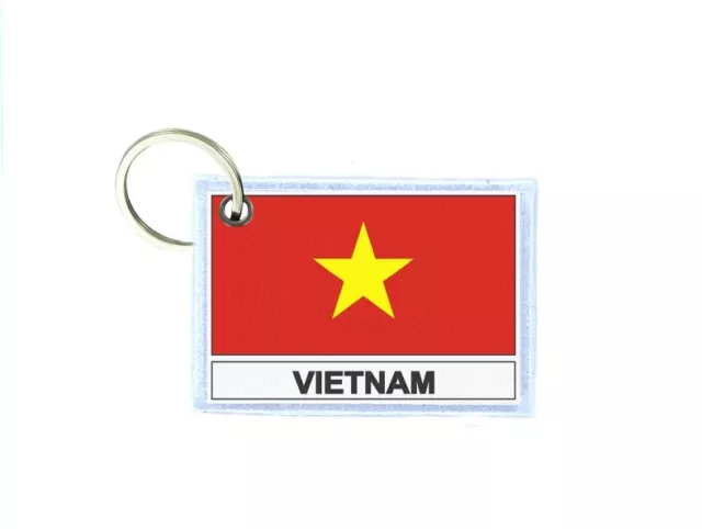 Schlusselring schlusselanhanger gedruckt Flaggen flagge fahne VN vietnam