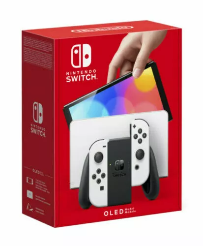 Nintendo Switch Oled Bianca Console Portatile 64Gb Hdmi White Garanzia Italia