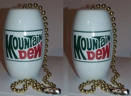 Set of 2 Mt Dew Ceiling Light / Fan Pulls #1