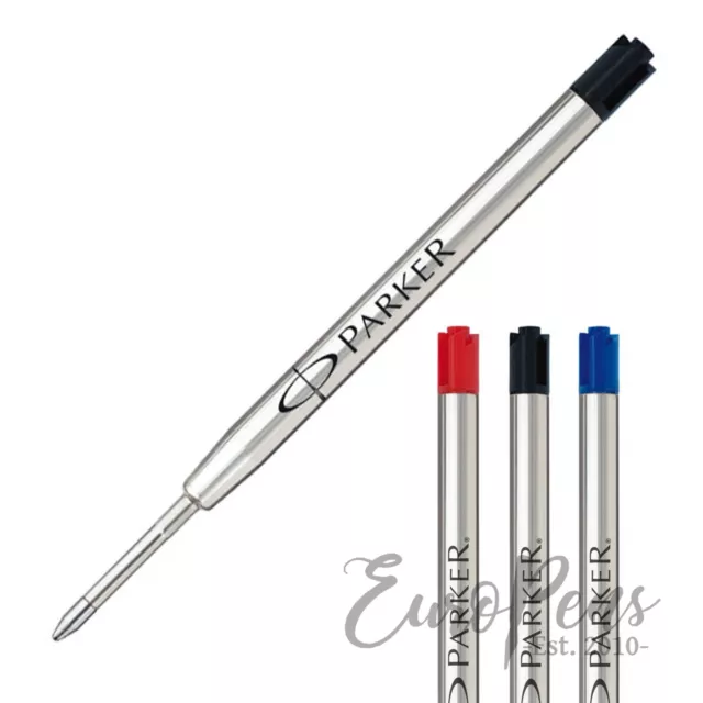 Parker Quinkflow Ballpoint Pen Refill Black Blue Red Genuine UK sold refill