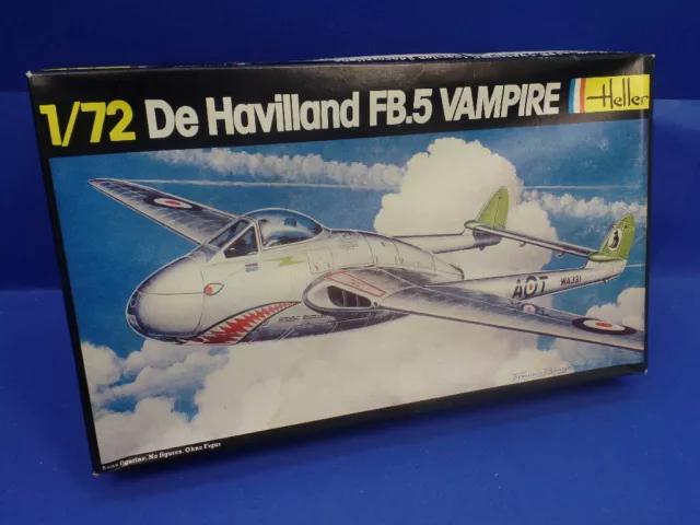 1/72 Heller: De Havilland FB 5 " Vampire" (2 Decal Optionen )