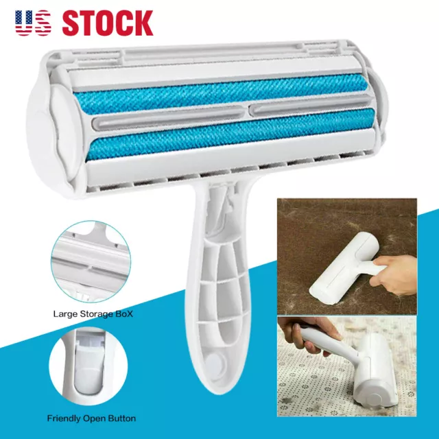 Reusable Pet Hair Lint Remover Dog Cat Hair Roller Cleaning Brush Sofa Clothes