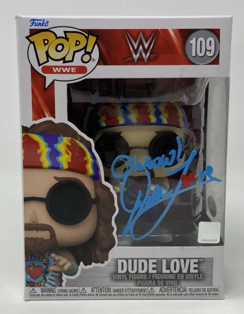 MICK FOLEY Dude Love SIGNED Funko Pop WWE Wrestling Wrestler Autograph JSA COA