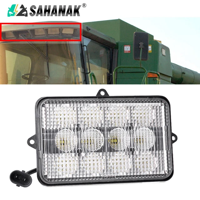 AH159332 LED Upper Cab Light 6500K For John Deere Combines 9400 9500 9600