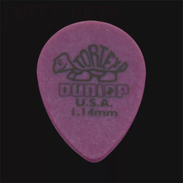 Dunlop Tortex kleine Träne Gitarrenplektren Plektren 1,14 mm - 6 10 12 20 24 oder 36