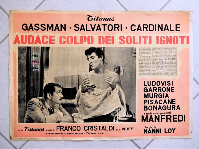 FOTOBUSTA AUDACE COLPO DEI SOLITI IGNOTI Claudia Cardinale 1959