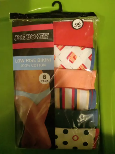 JOE BOXER WOMEN'S 6-Pack Low-Rise Bikini Panties $16.99 - PicClick