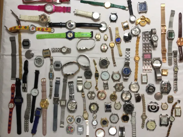 93 Armbanduhren Konvolut Für Bastler Glashütte Ruhla Cimax Merit Seiko Defekt