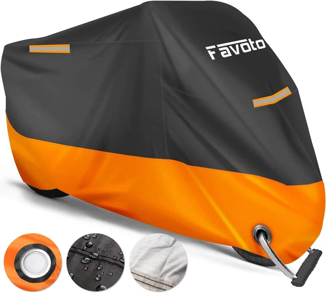 Telo Coprimoto 210D Teli per Moto Scooter Impermeabile Resistente Ad Acqua/Polve