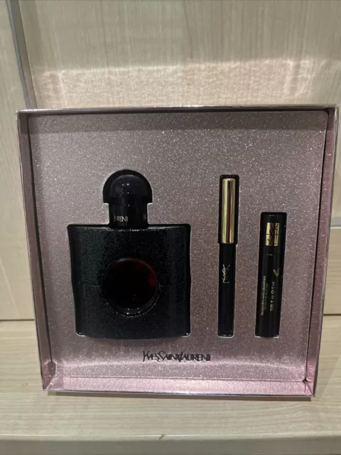 Yves Saint Laurent Black Opium Gift Set 50Ml Edp + 0.8G Eye Pencil + 2Ml Mascara
