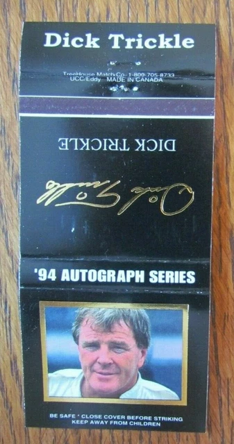 Nascar Racing Car Driver Dick Trickle Matchbook Cover Empty 1994 Matchcover -D4