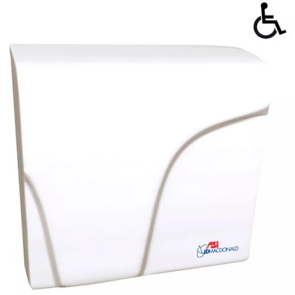 JD Macdonald Hand Dryer Applause Plus Commercial in White 3Y Warranty 1001652