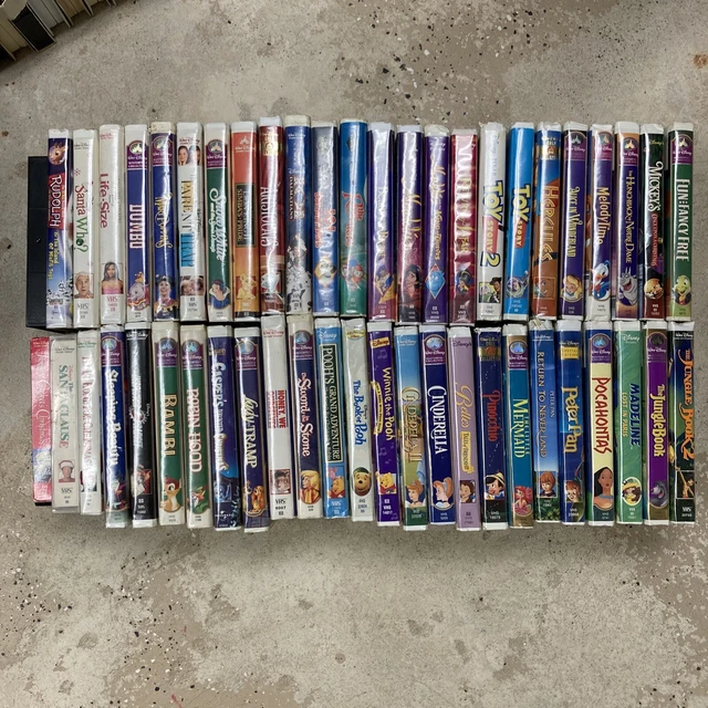 DISNEY VHS Black Diamond, Gold, Masterpiece Collections, inc. cards