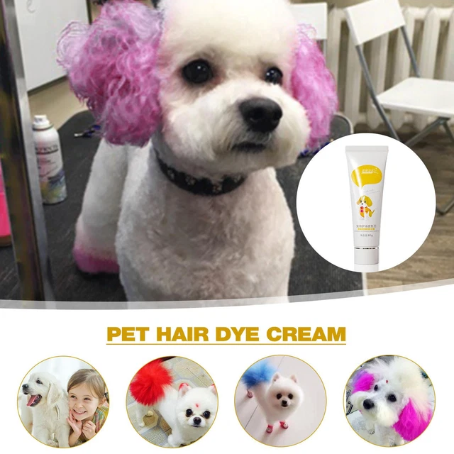 Pet Dog Cat Grooming Hair Dye 80g Hair Dye for Puppies Non Irritating Hair Dye