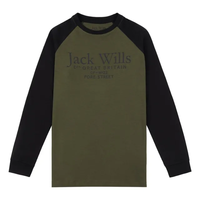 Jack Wills Kids Raglan Long Sleeve T-Shirt