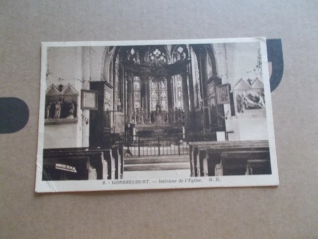 Cpa 55 Gondrecourt Meuse  L Interieur De L Eglise