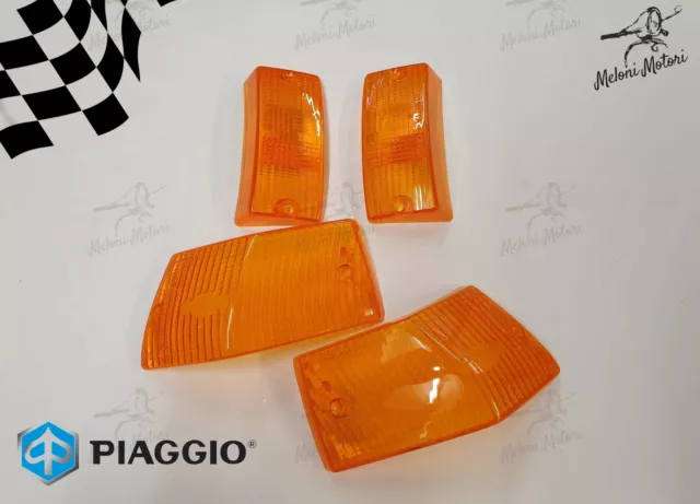 kit gemme Siem plastiche frecce anteriori posteriori arancio vespa px 125/150...