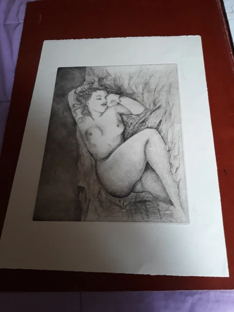 artista messicano Jose Luis FARIAS-numerata mis 35x27 cm bordo escluso