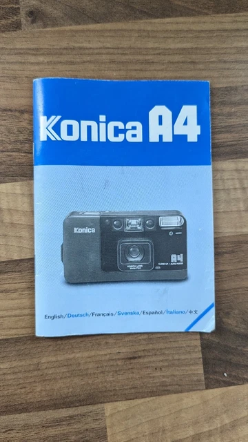 Original Instruction Manual - Konica A4