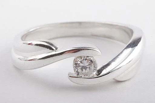 Spannring 925 er Sterling Silber Zirkonia Größe 60 Top! *
