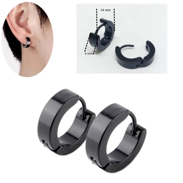 4 Paia Orecchini A Sfera In Acciaio Inox, Per Uomo E Donna, Misure 2/3/4/5 Mm, Piccole Palline Argento, Semplici E Classici