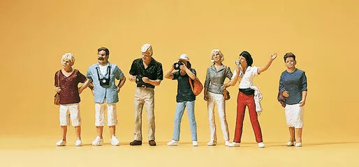 Preiser 10468 - Figurines, visite de ville HO
