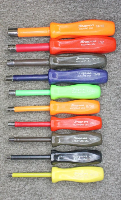 SNAP ON NDD 10 Piece Insulated SAE Nut Driver Set $199.95 - PicClick