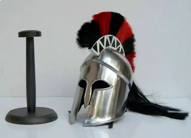 Medieval Greek Corinthian Helmet Knight Spartan Helmet 18Ga Steel Armor Helmet